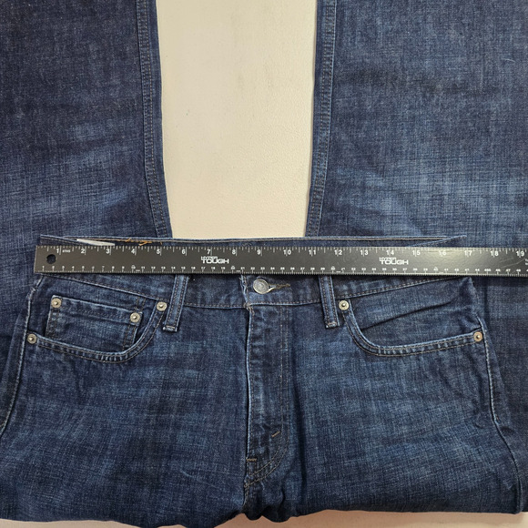 Levi's 514 Jeans Men's 34 x 28.5 Blue Dark Wash Classic Straight Fit Cotton EUC - Picture 8 of 16